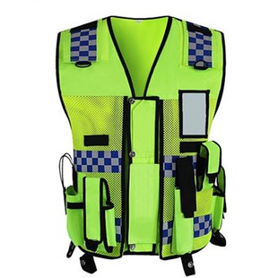 Uzlabotas redzamības atstarojoša policijas drošības veste