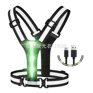 Hi Vis LED drošības apģērbu jostas